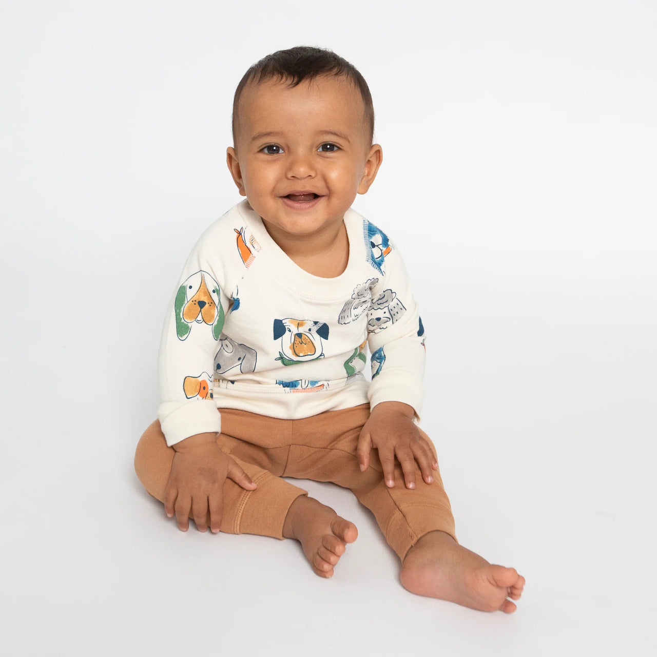 Raglan Sweatshirt and Jogger Set- Furry Friends