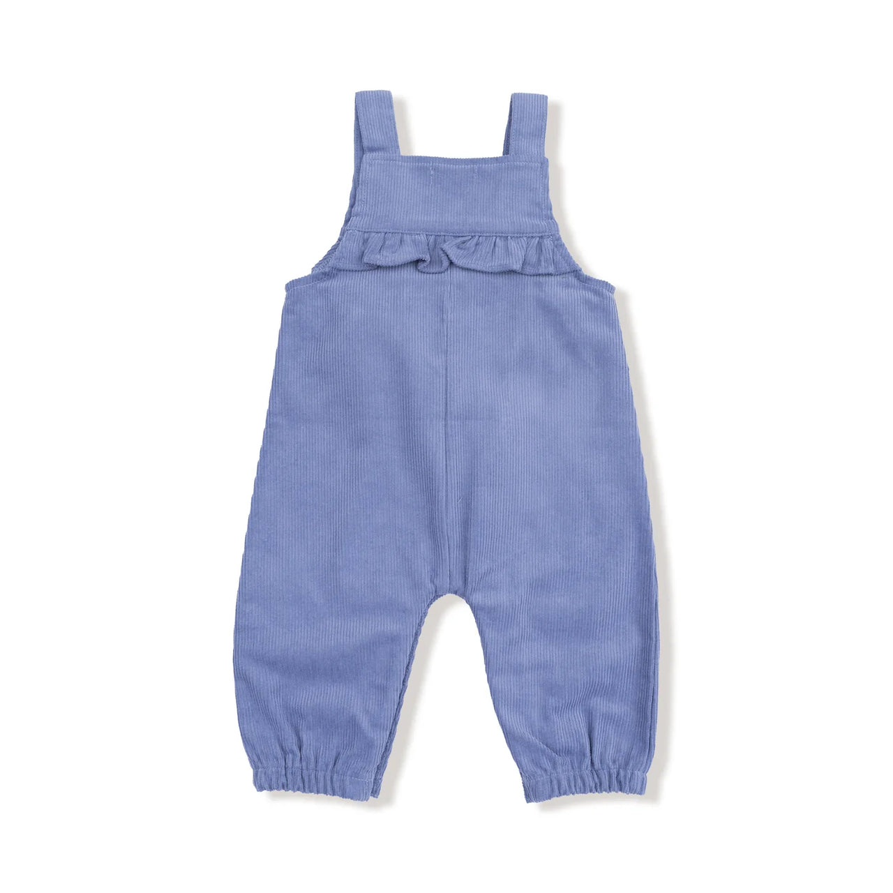Stonewash Corduroy Yoke Ruffle Overall