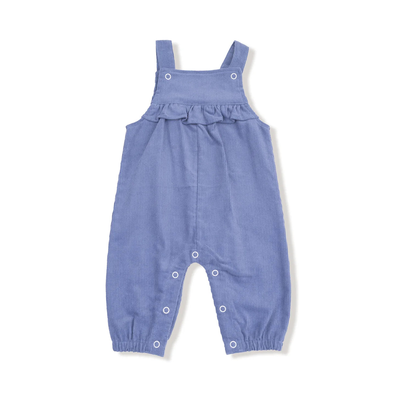 Stonewash Corduroy Yoke Ruffle Overall