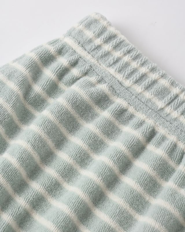 Seafoam Terry Stripe Baby Tank Set