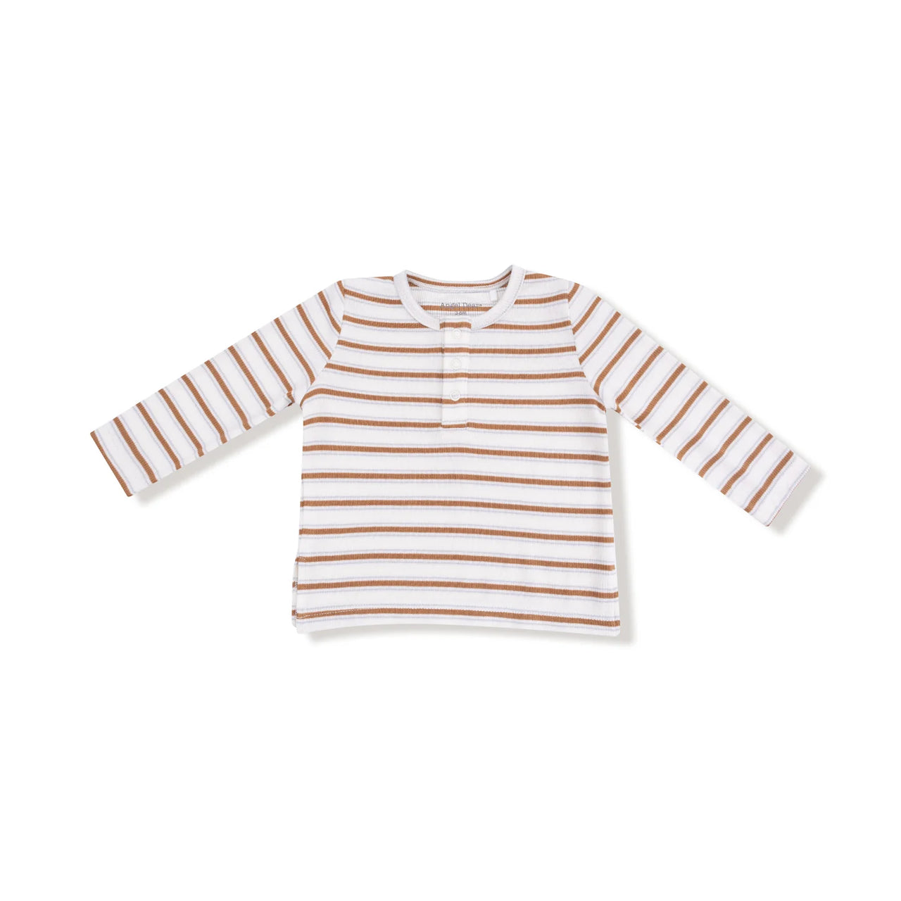 Vintage Brown Stripe Henley