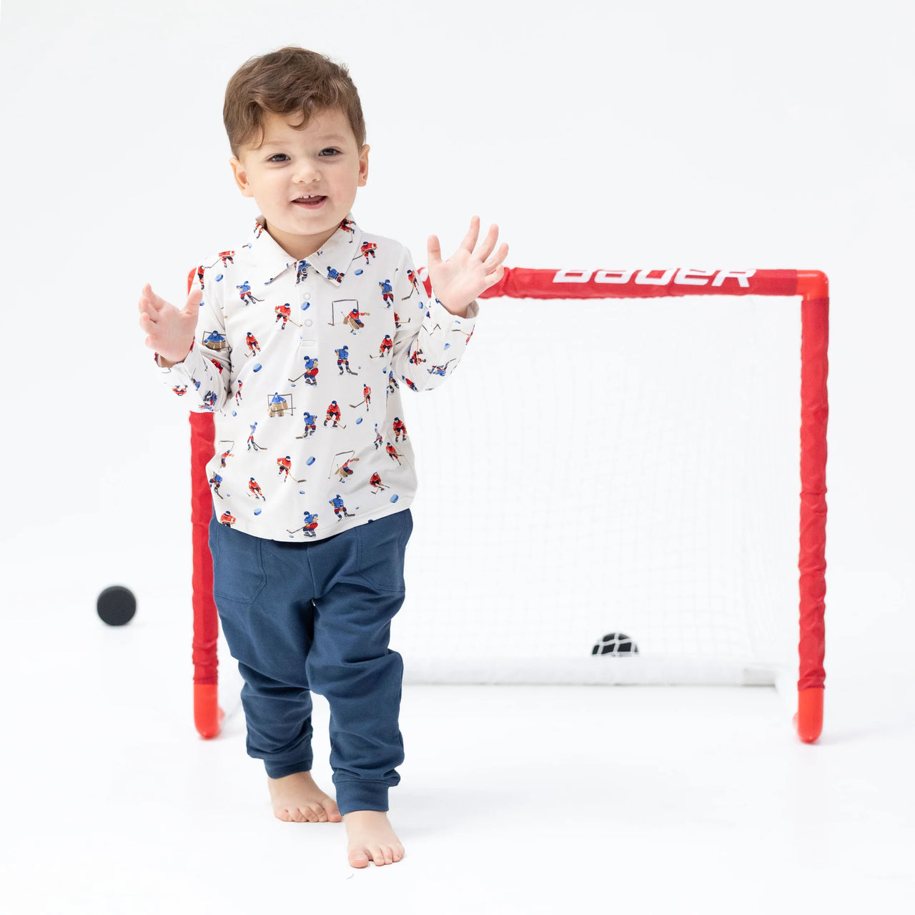Hockey Players Long Sleeve Polo & Jogger