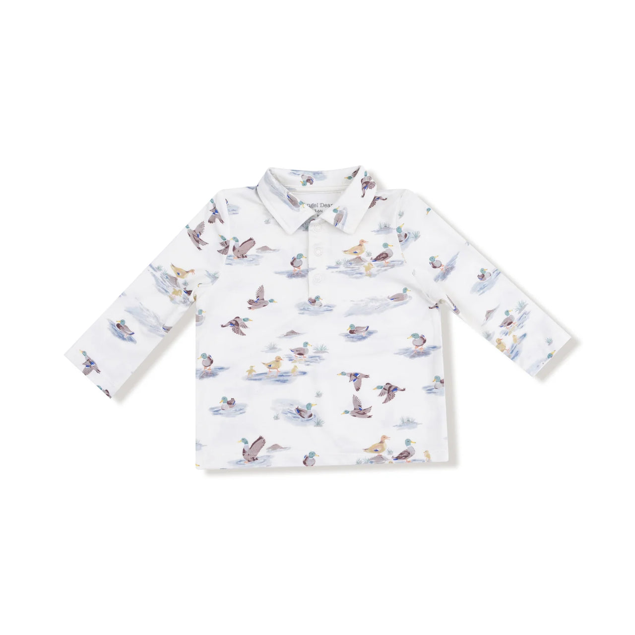 Migrating Mallards Long Sleeve Polo Shirt with Bamboo Jogger