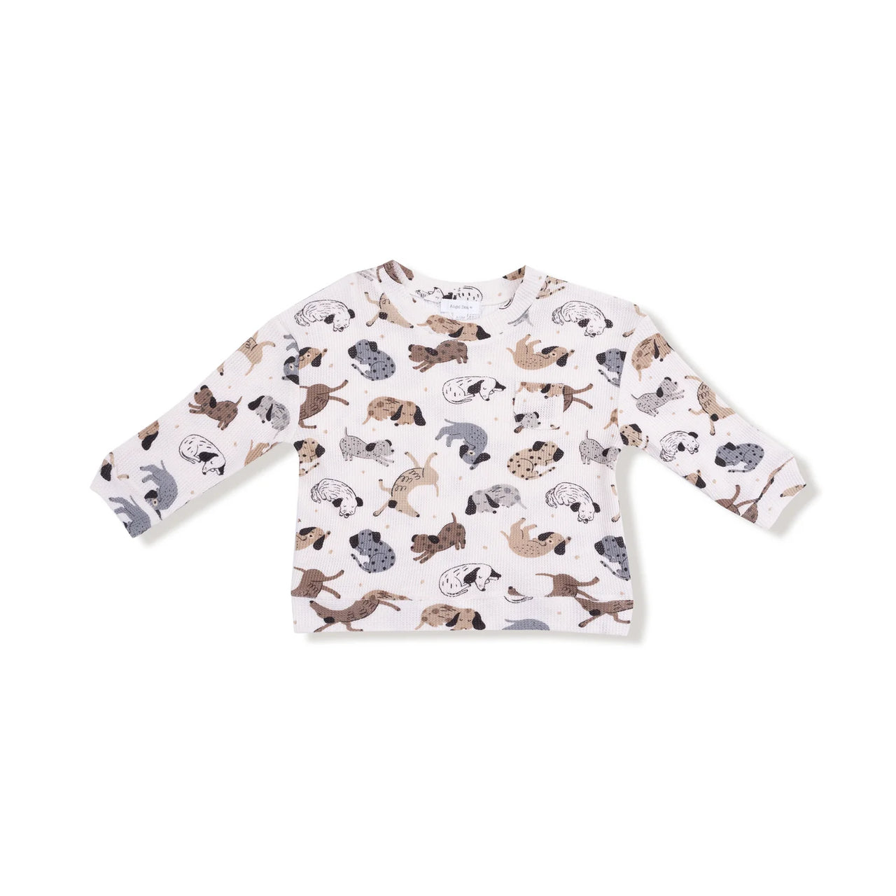 Cozy Pups Drop Sleeve Waffle Top with Waffle Jogger