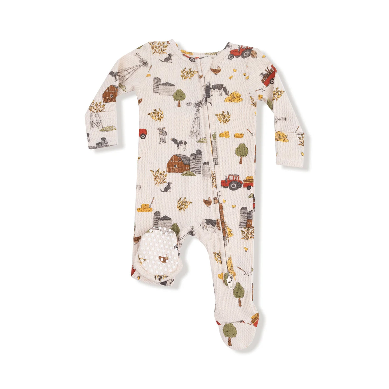 Zippered Footie- Hay Farmer