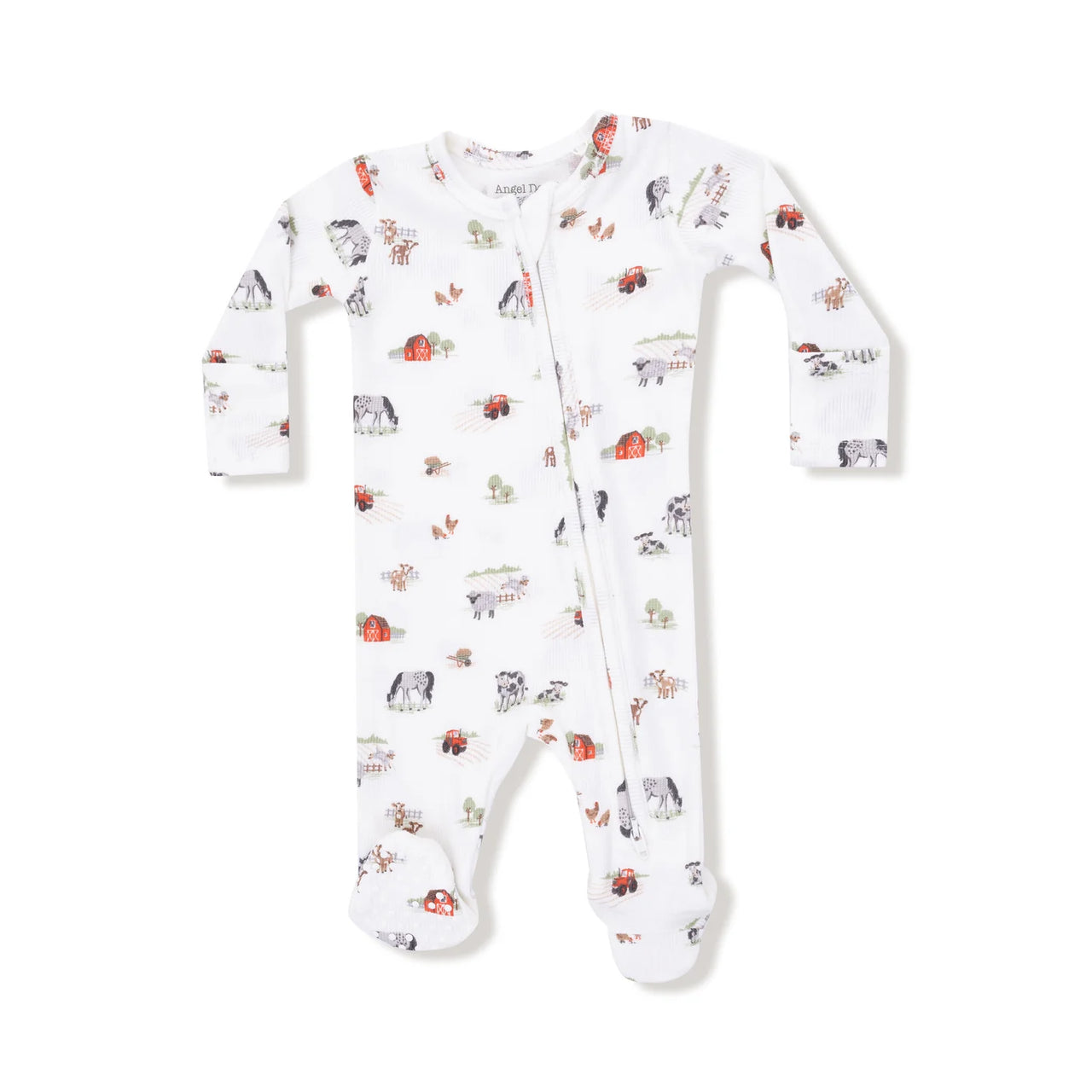 Zippered Footie- Little Farm