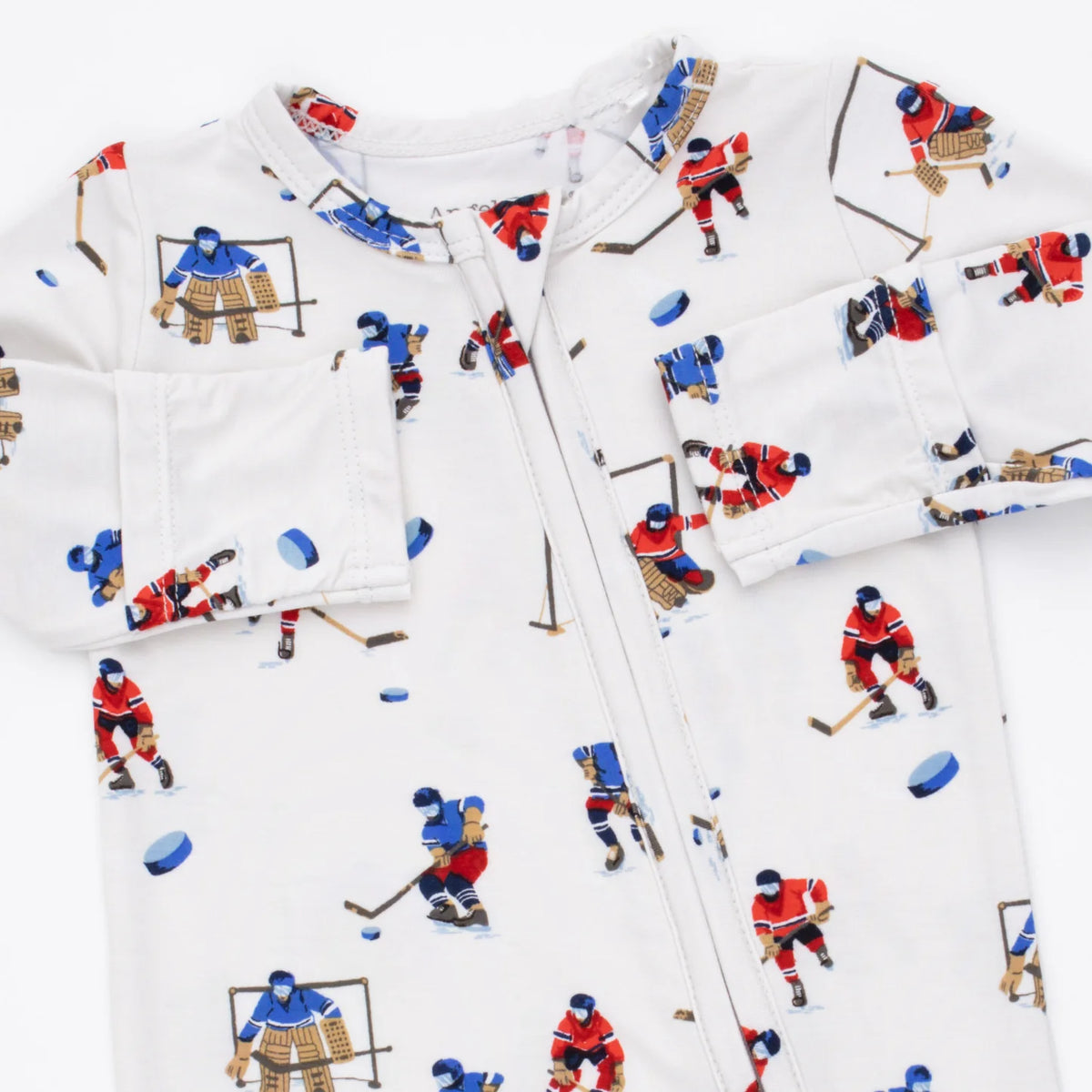 Zippered Footie- Hockey Players