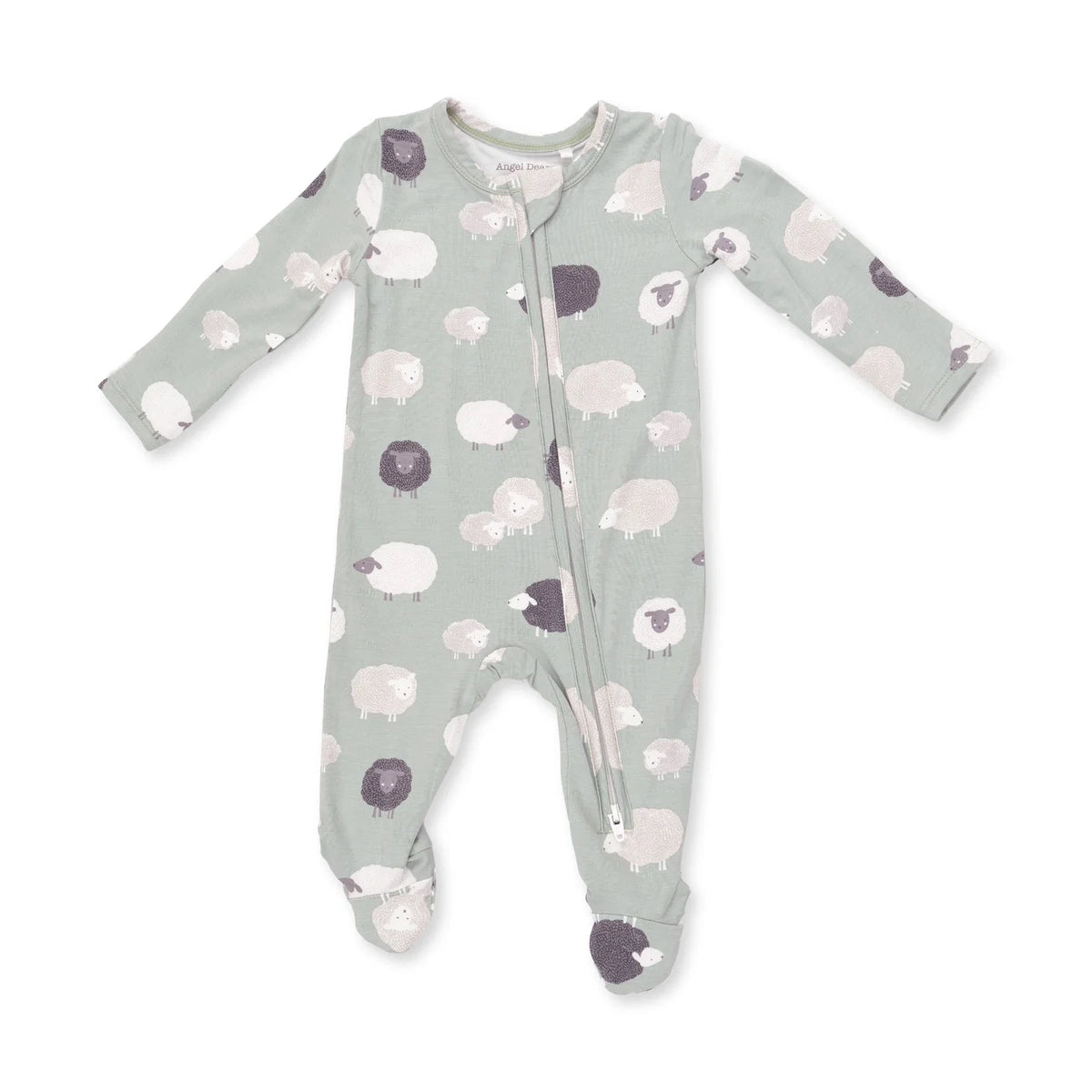 Zippered Footie- Black Sheep