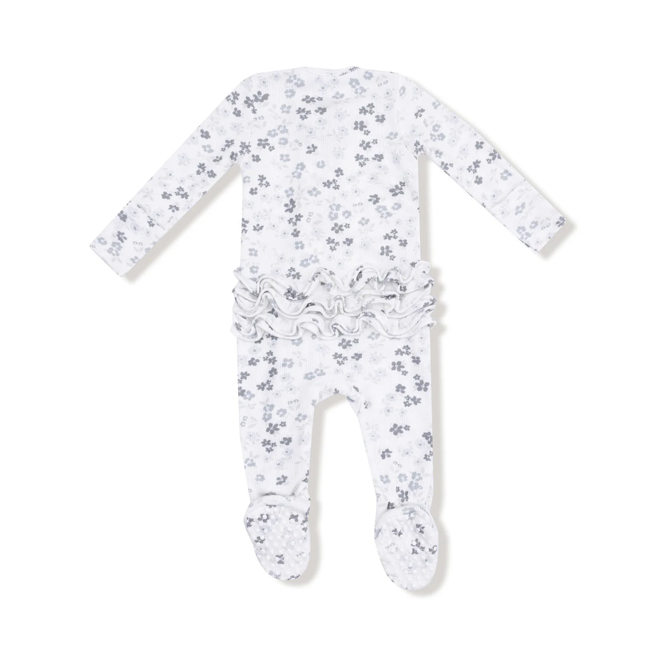 Ruffle Back Zippered Footie- Caroline's Calico