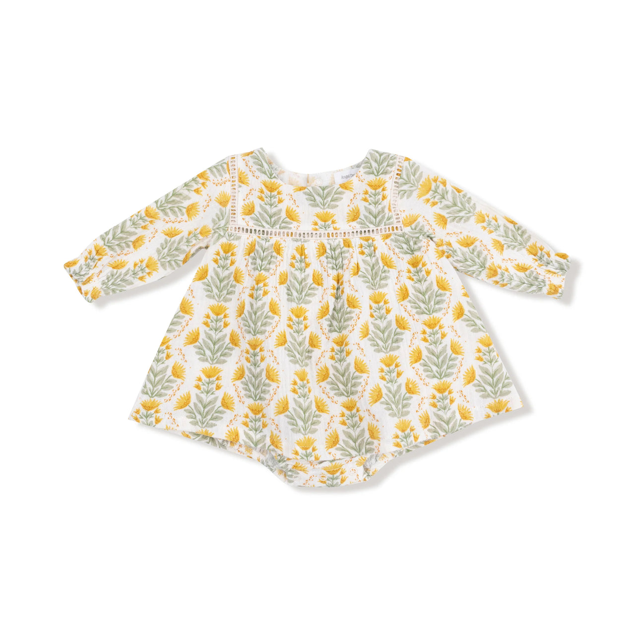 Winter Dandelions Puffed Long Sleeve Bubble with Skirt