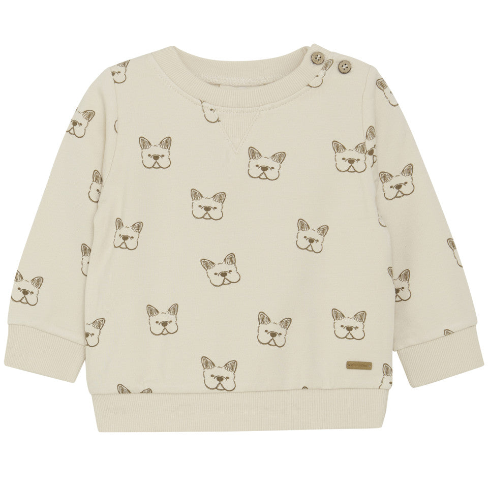 Dog Print Crewneck Sweatshirt