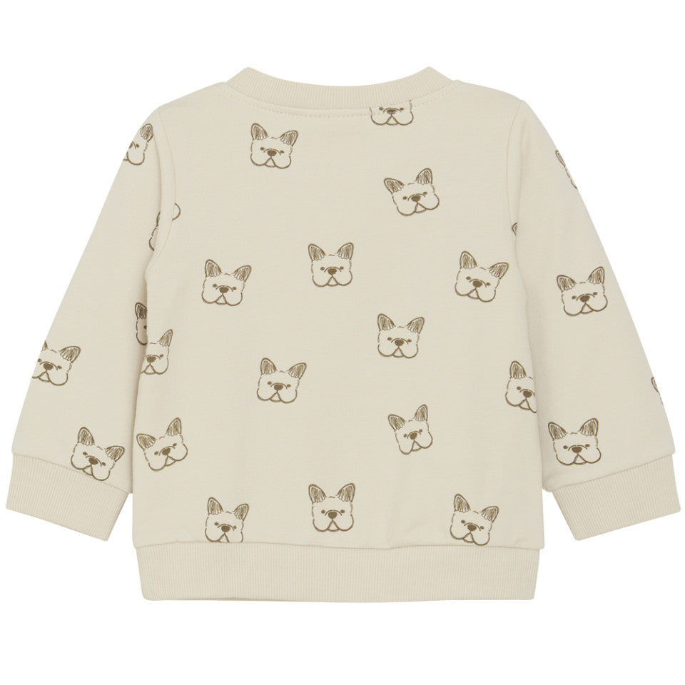 Dog Print Crewneck Sweatshirt