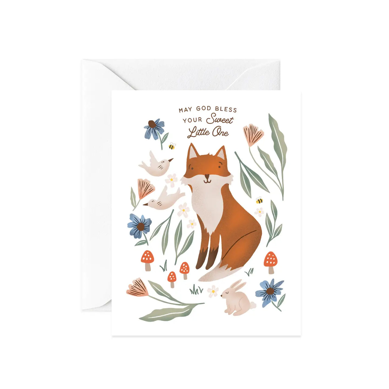 Forest Friends Baby Card