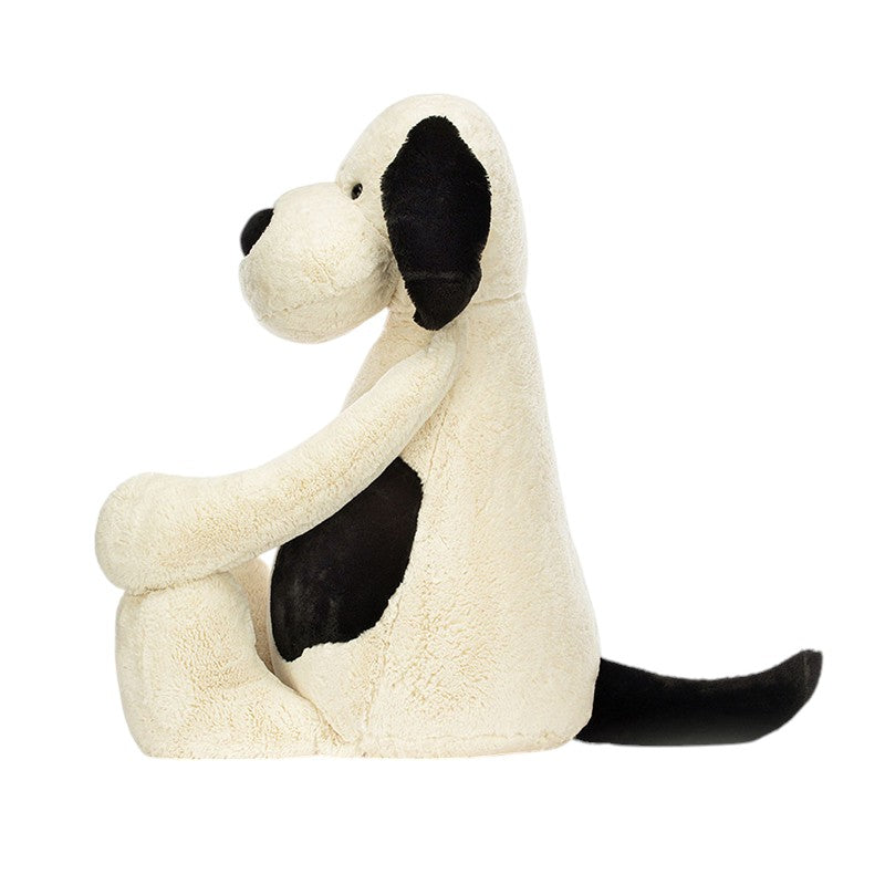Bashful Black & Cream Puppy Gigantic - Jellycat