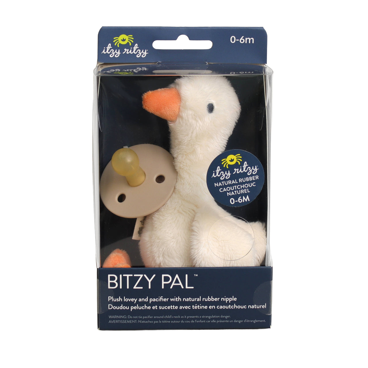 Bitzy Pal Natural Rubber Pacifier & Plush