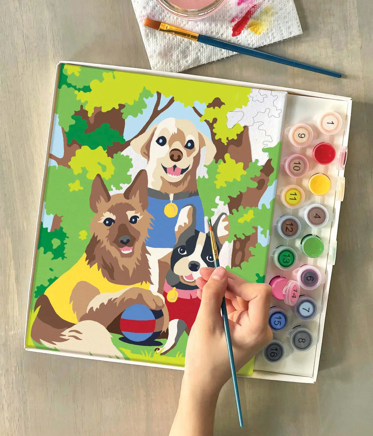 iHeartArt Paint By Numbers- Dogs' Day Out