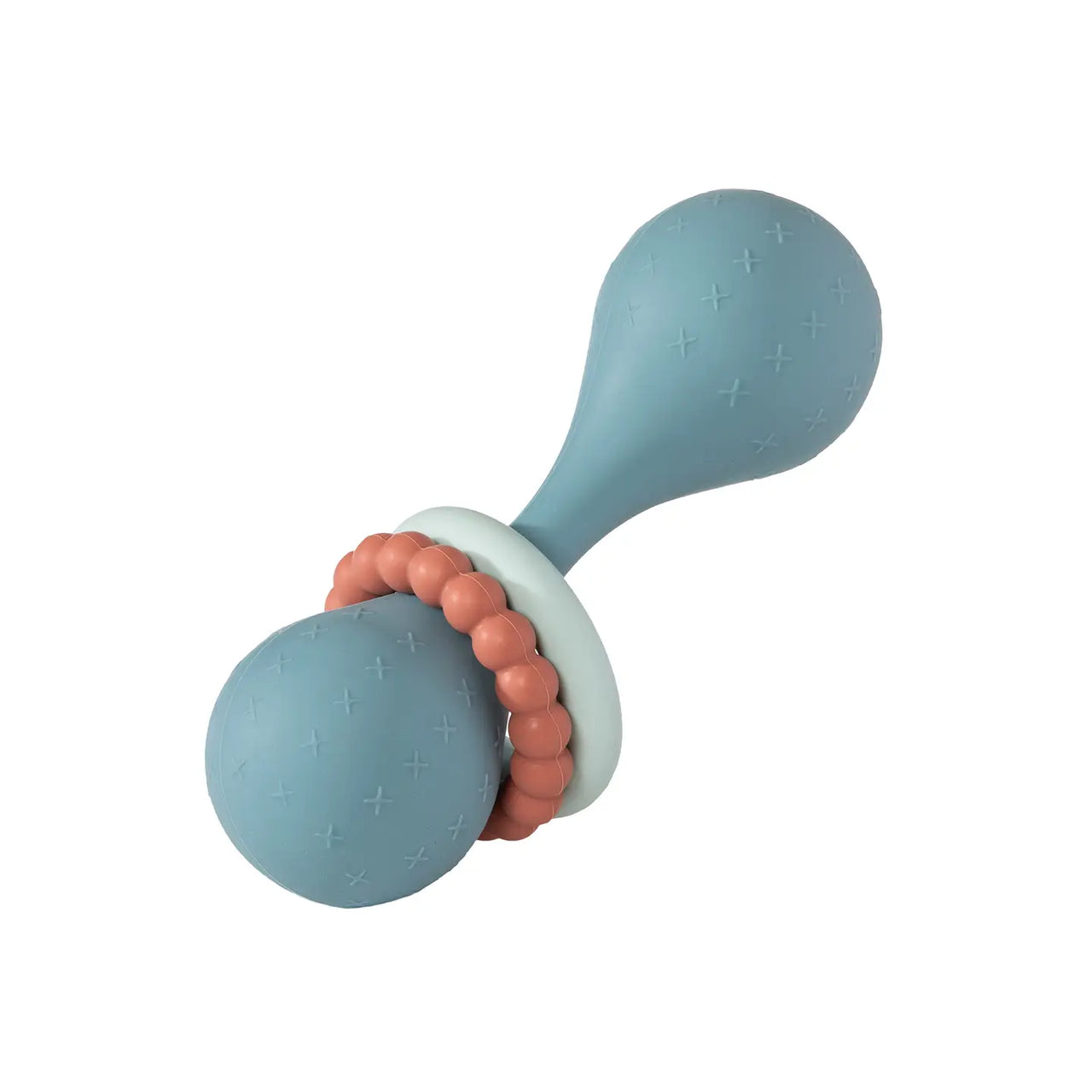 Simply Silicone Rattle - Slate Blue