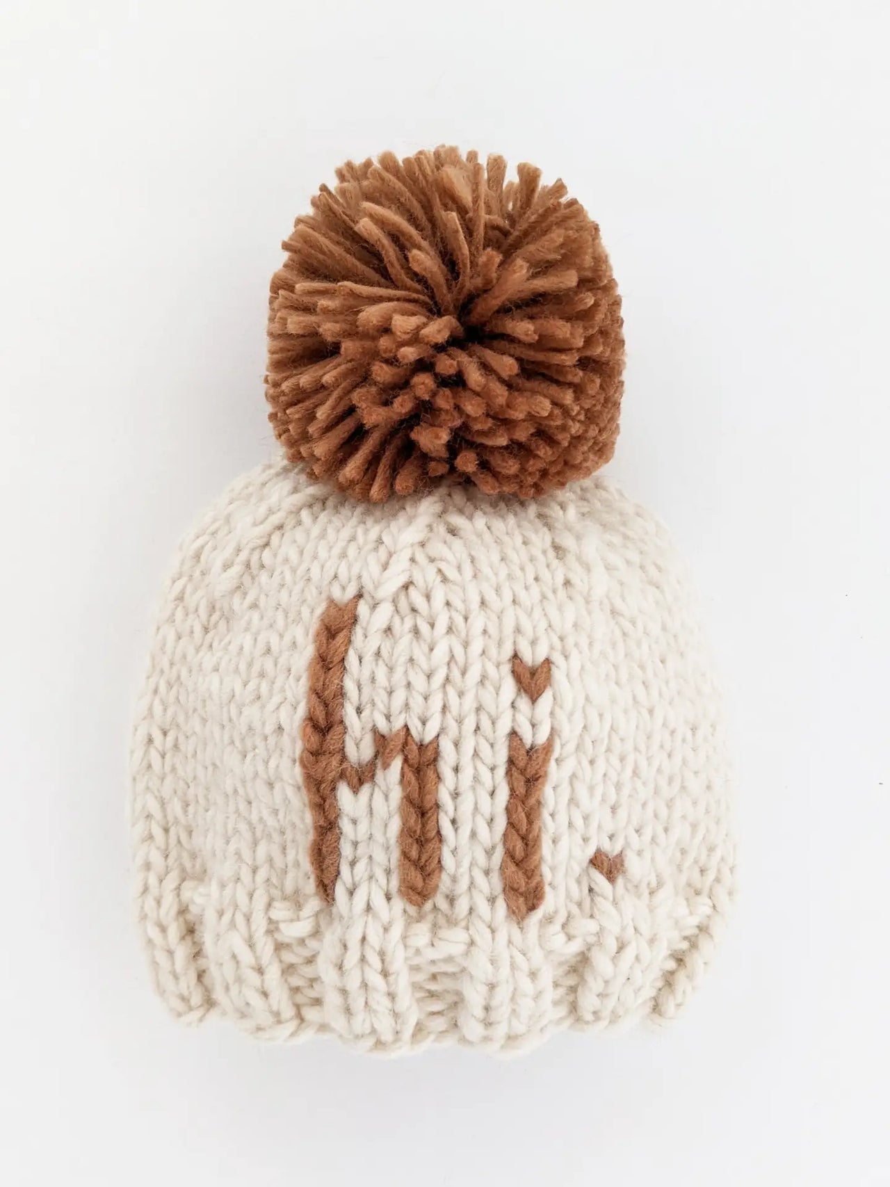 hi. Pecan Knit Beanie Hat