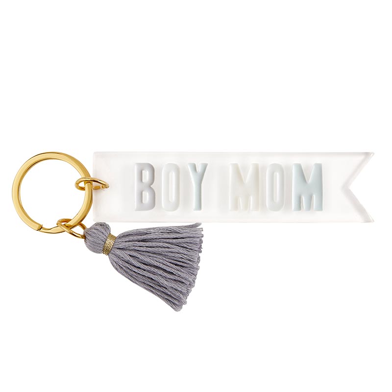 Acrylic Key Tag - Boy Mom