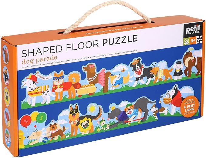 Dog Parade Shaped Floor Puzzle