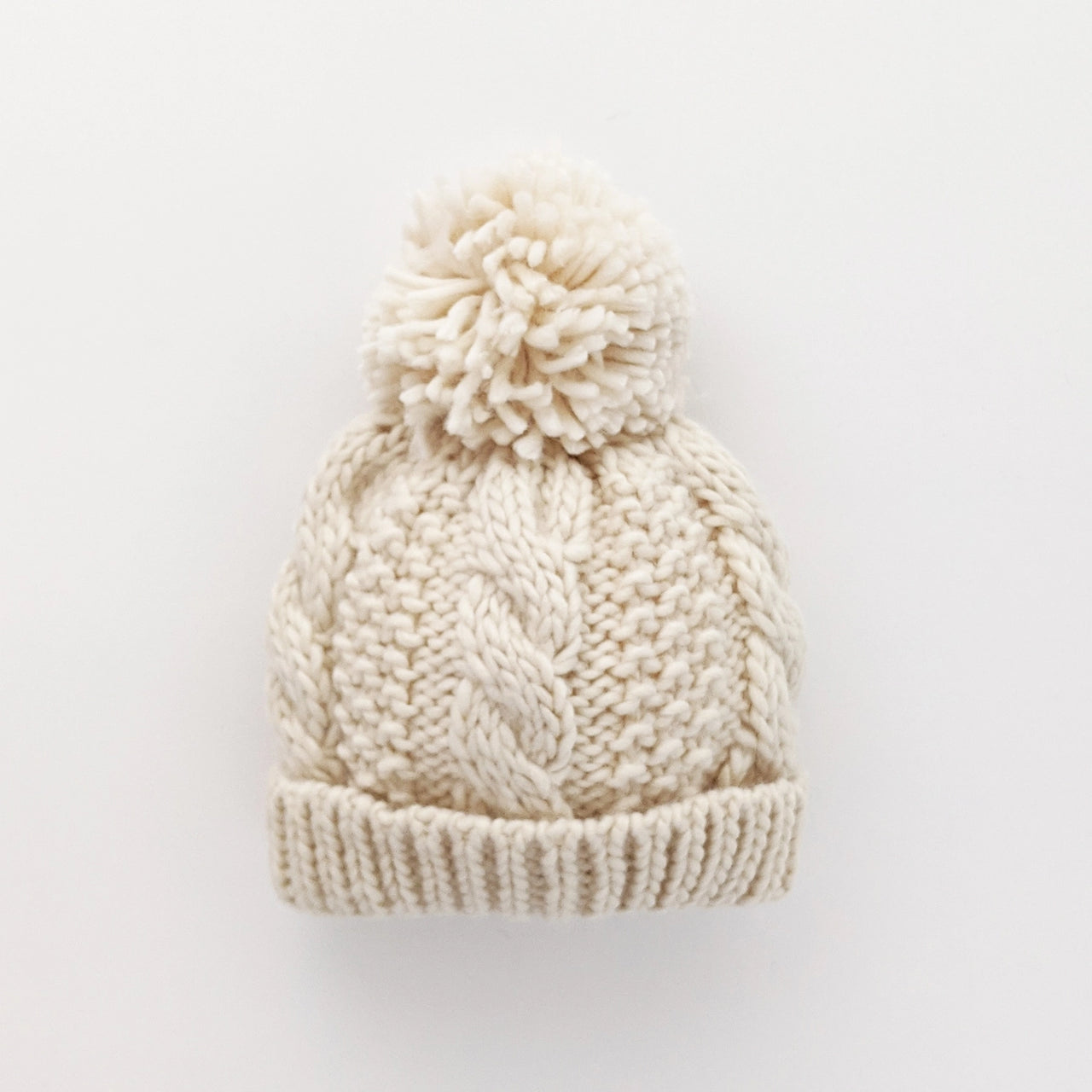 Natural Cable Beanie Hat