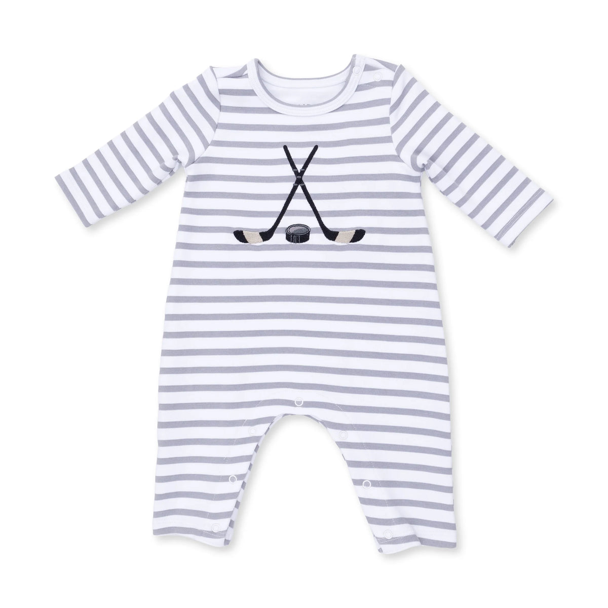 Long Sleeve Romper- Hockey
