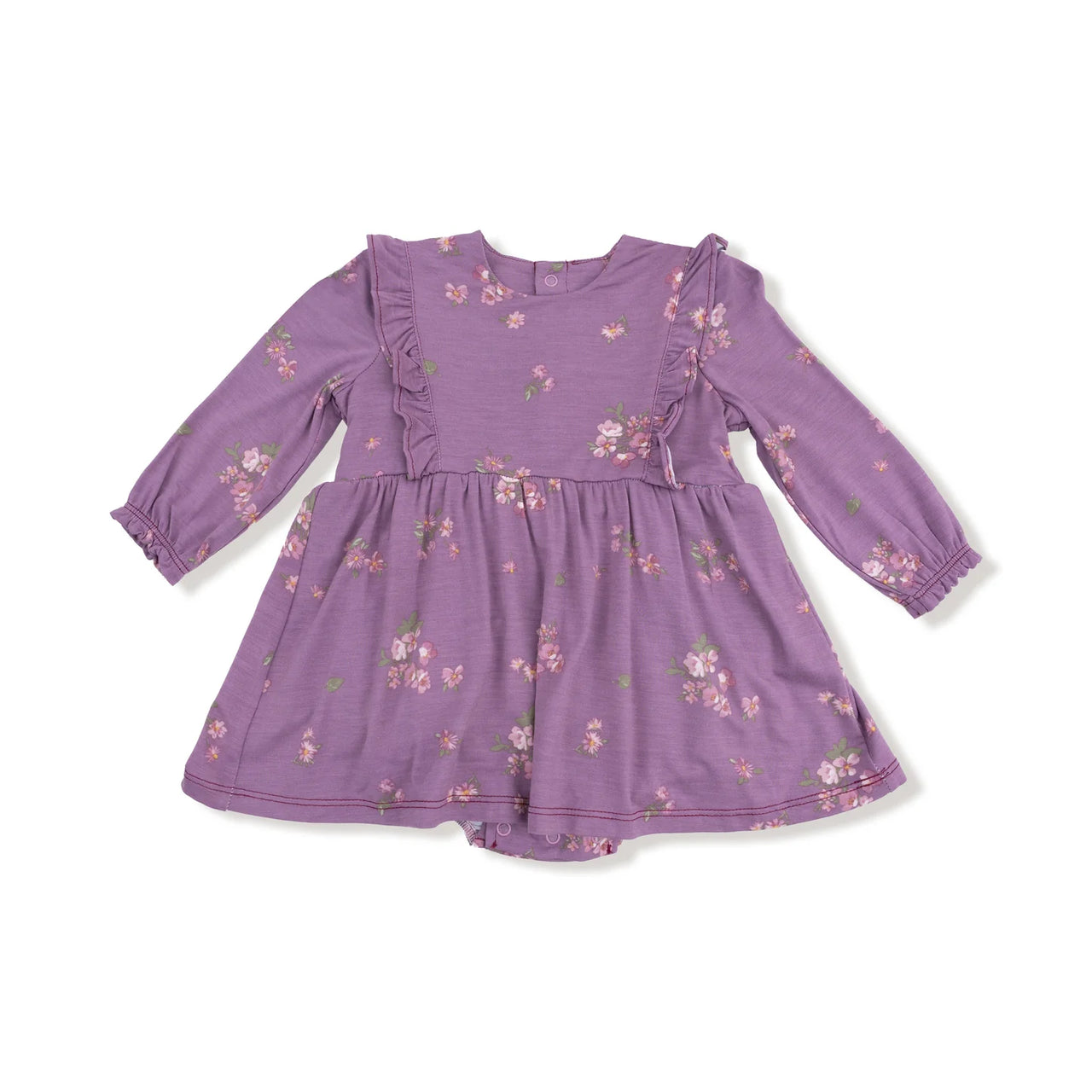 Woodsorrel Ruffle Long Sleeve Bubble with Skirt