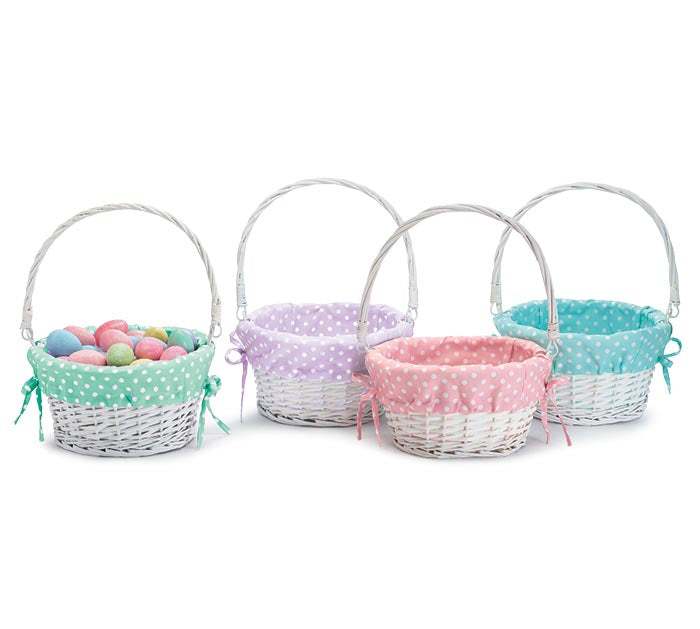 Willow Polka Dot  Easter Basket - Personalization Included