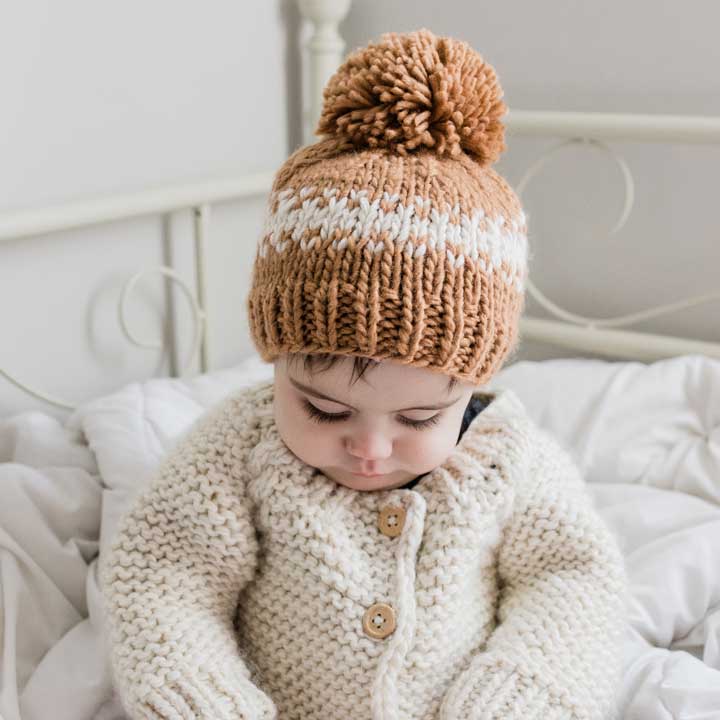 Rebel Pecan Knit Beanie