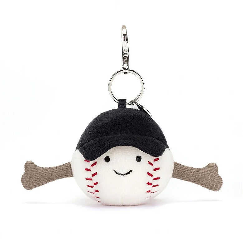 Amuseables Sports Baseball Bag Charm - Jellycat