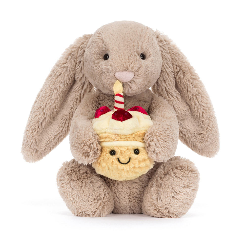 Bashful Beige Bunny 'Birthday' - Original - Jellycat
