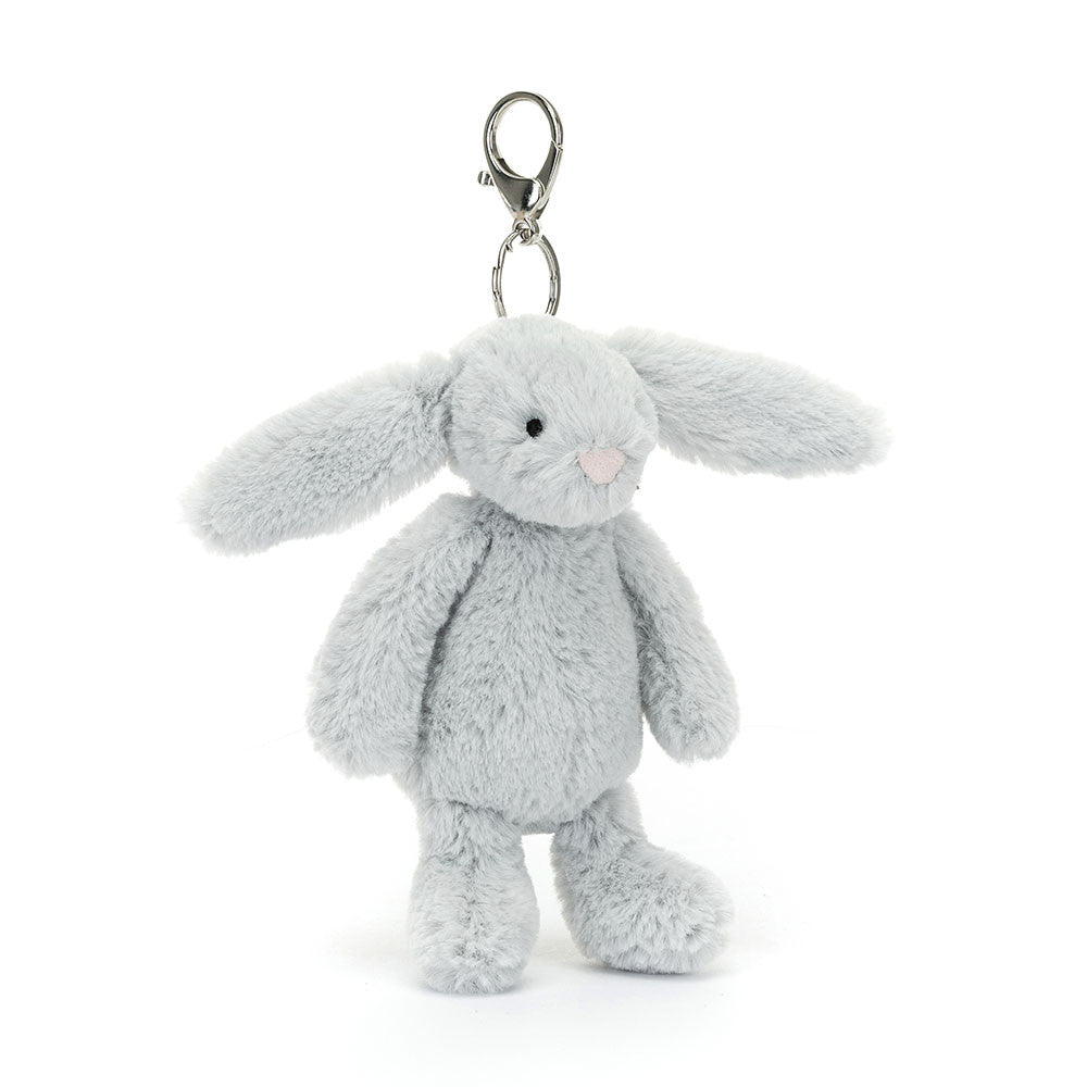 Bashful Silver Bunny Bag Charm - Jellycat