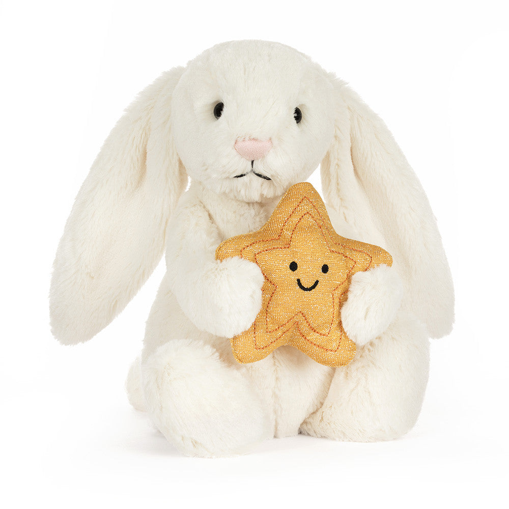 Cream Bunny with Star - Jellycat