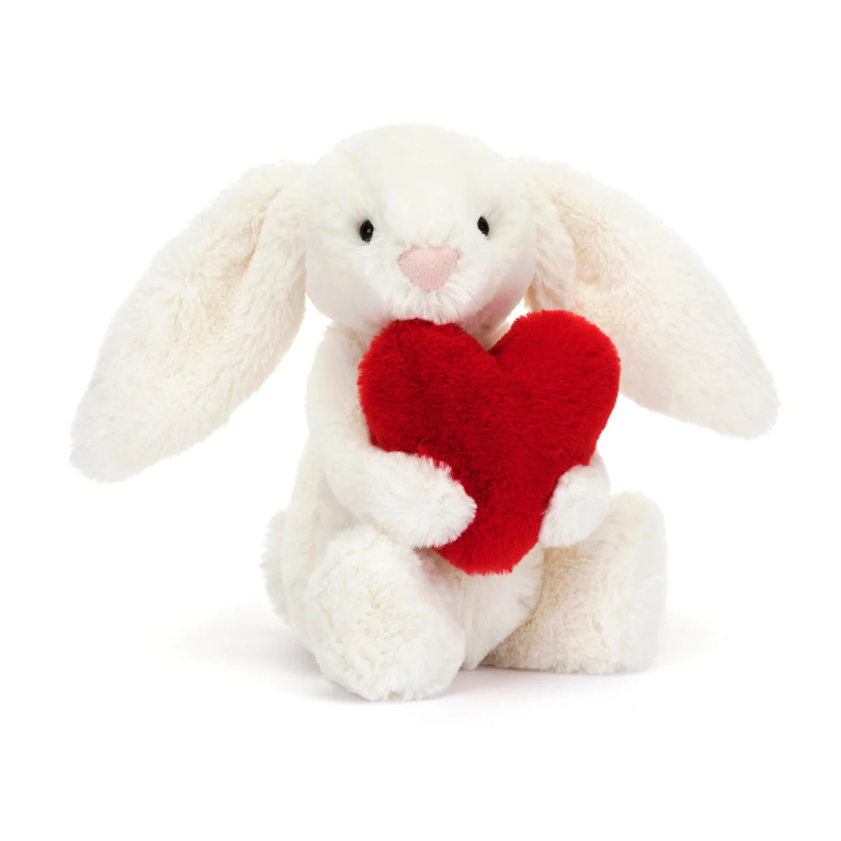 Bashful Red Love Heart Bunny Little - Jellycat