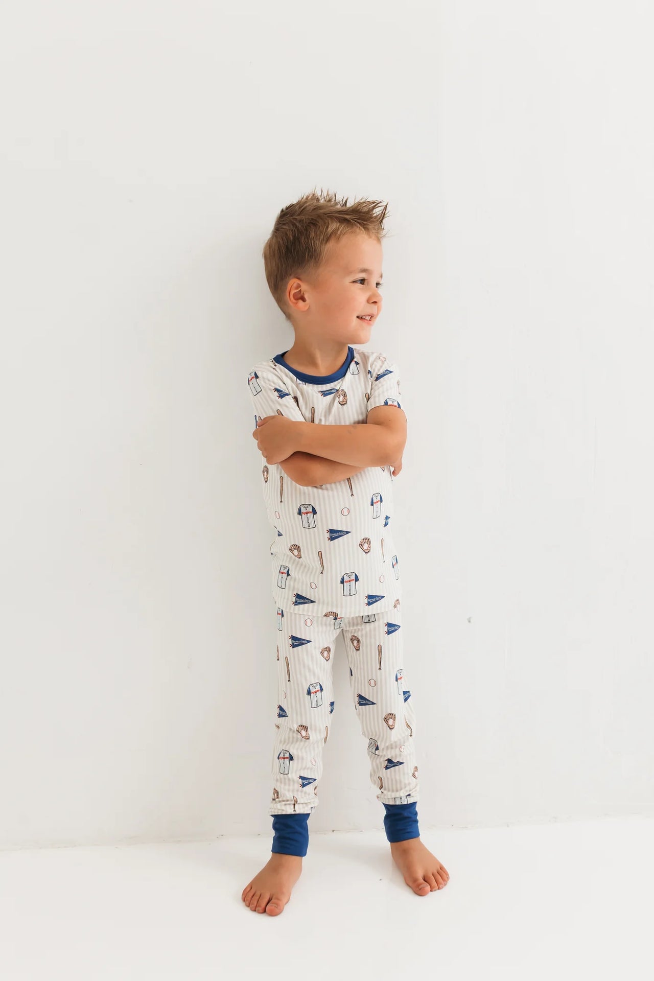 Blue Baseball Two Piece Set