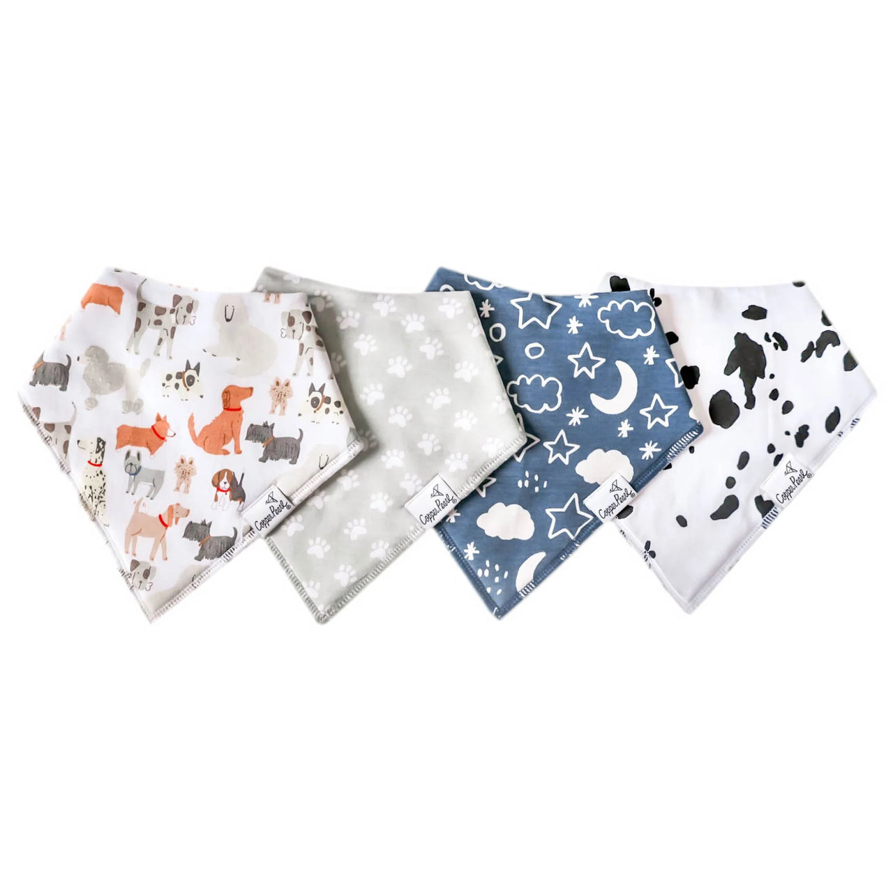 Baby Bandana Bib Set of 4- Rufus