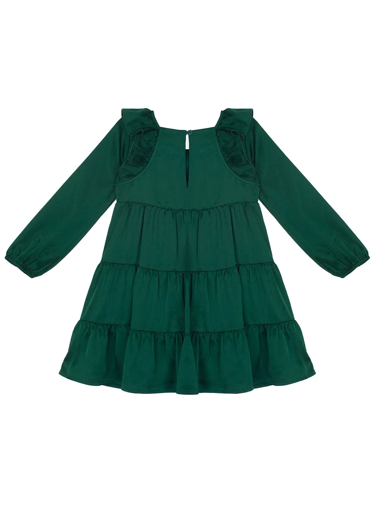 Mistletoe Emerald Tiered Dress