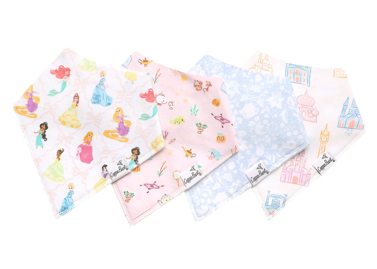 Baby Bandana Bib Set of 4- Disney Princess