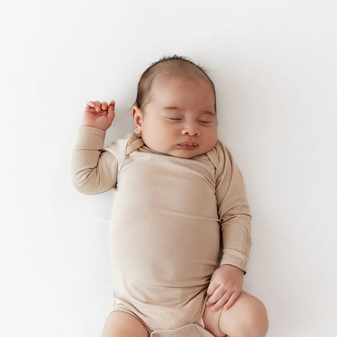 Long Sleeve Bodysuit- Bisque