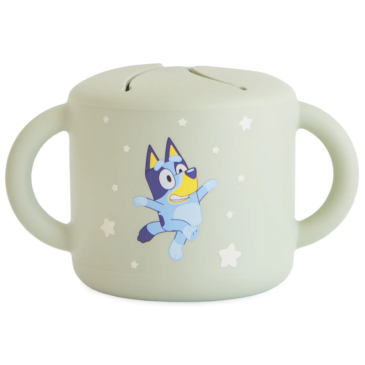 Bluey x Mushie Snack Cup- Bluey Sage