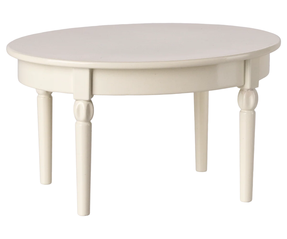Vintage Dining Table, Mouse - Off white
