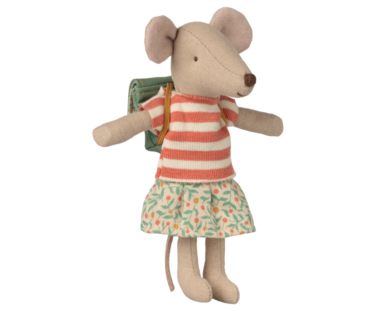 Tricycle mouse, Big sister - Green - Maileg