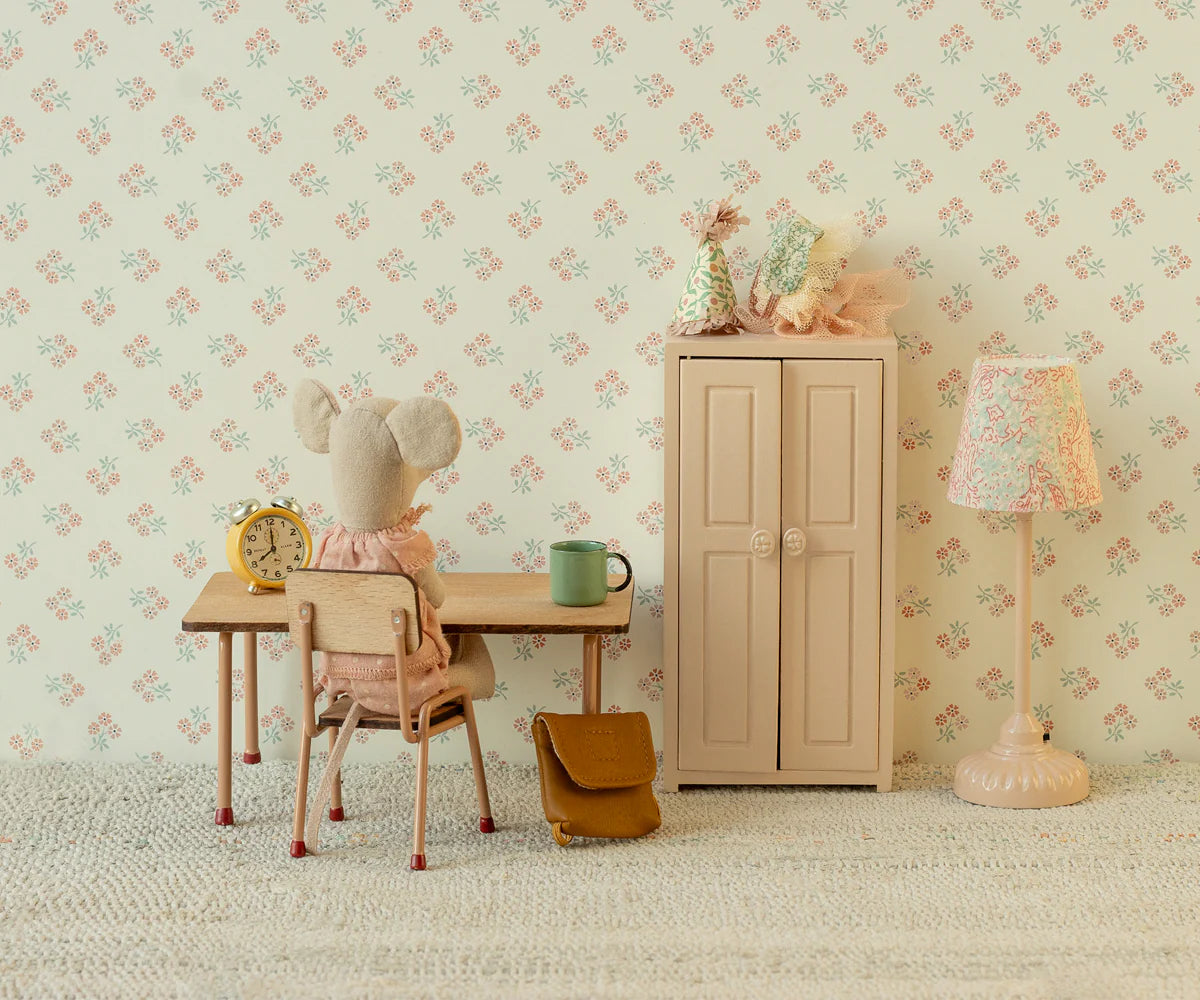Vintage Floor Lamp, Mouse- Powder