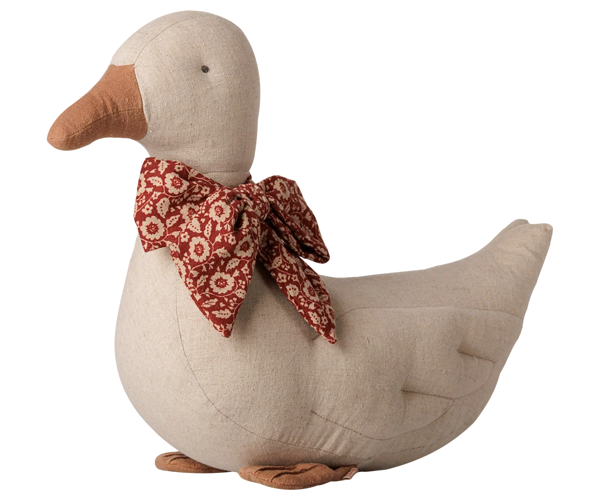 Duck with Bow- Sand