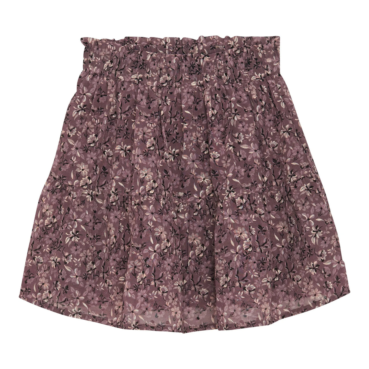 Flower Gold Dobby Skirt in Flint