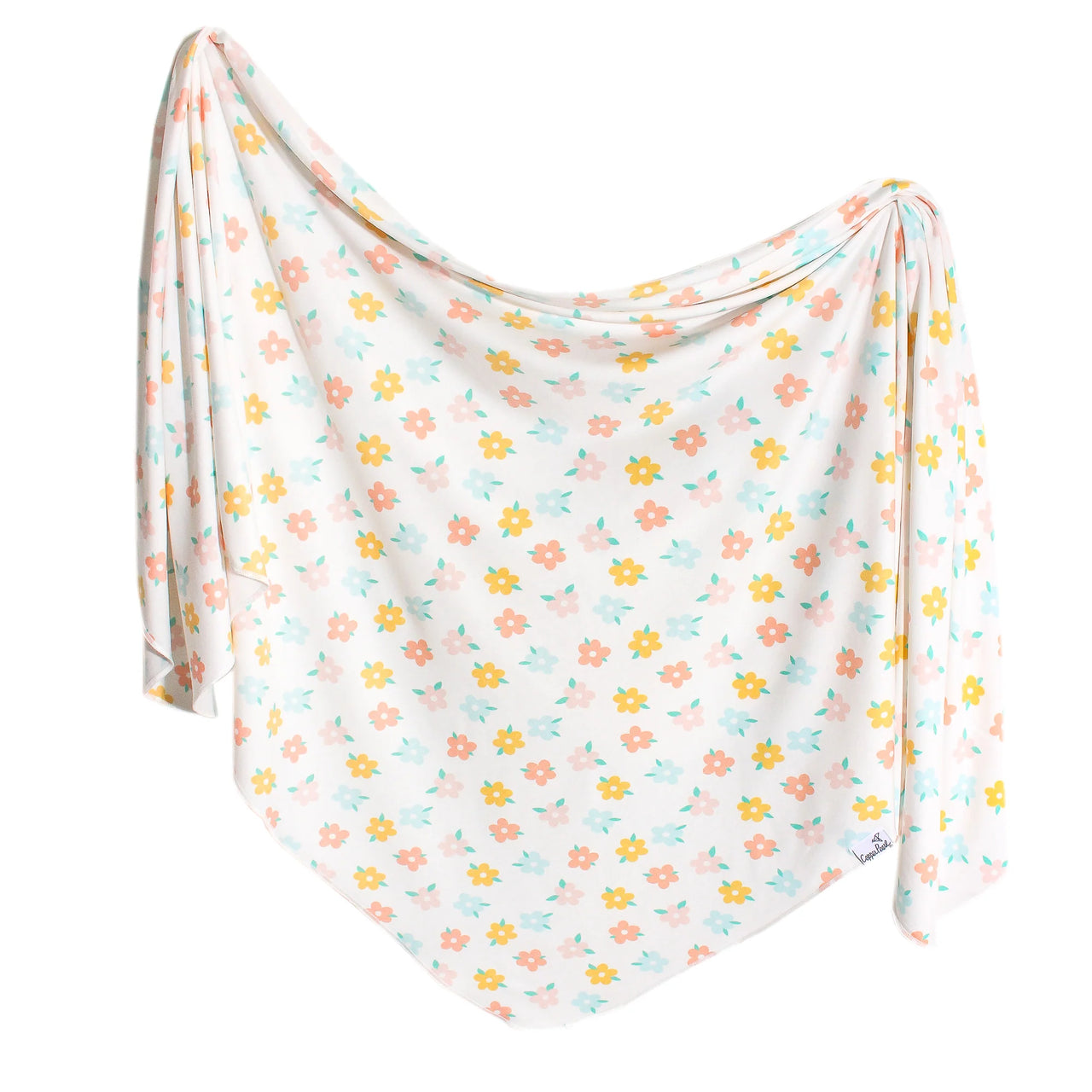 Knit Swaddle Blanket- Daisy