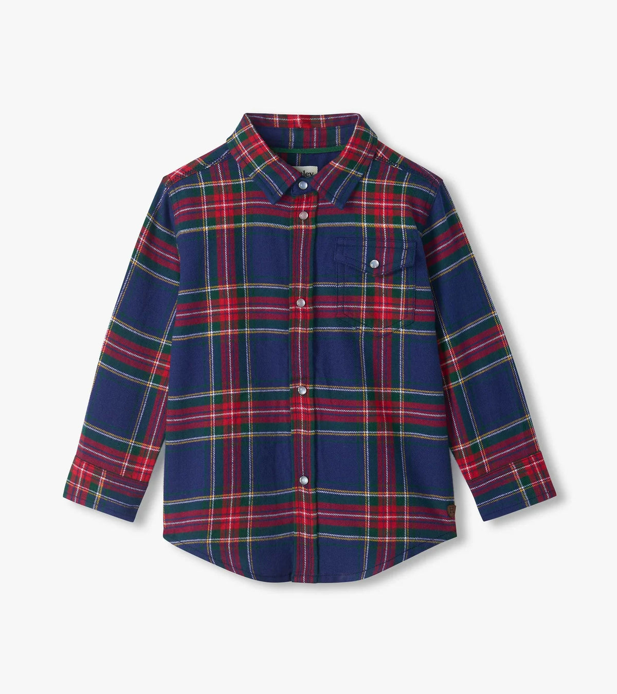 Classic Plaid Botton Down- Patriot Blue