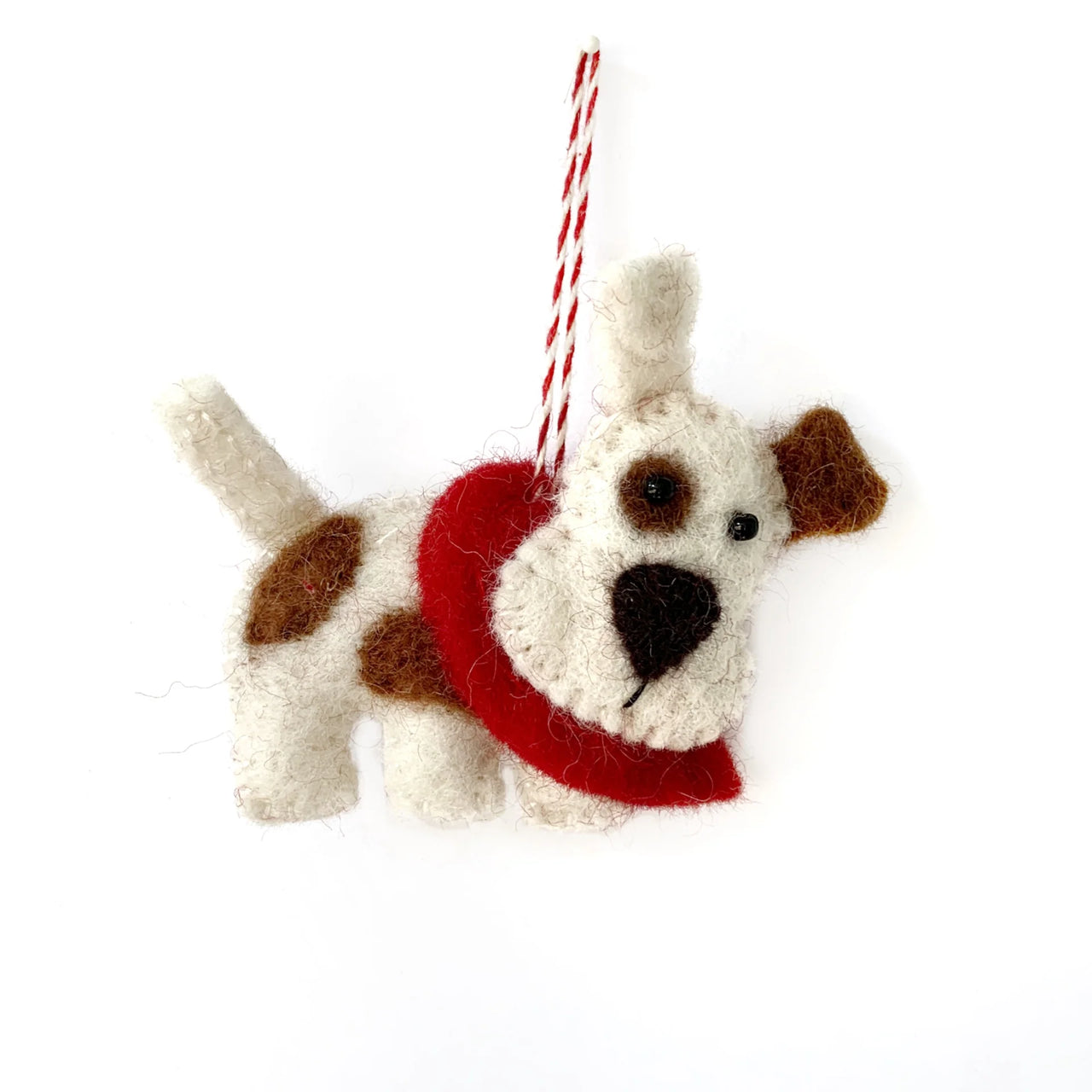 Dog with Scarf Felt Ornament