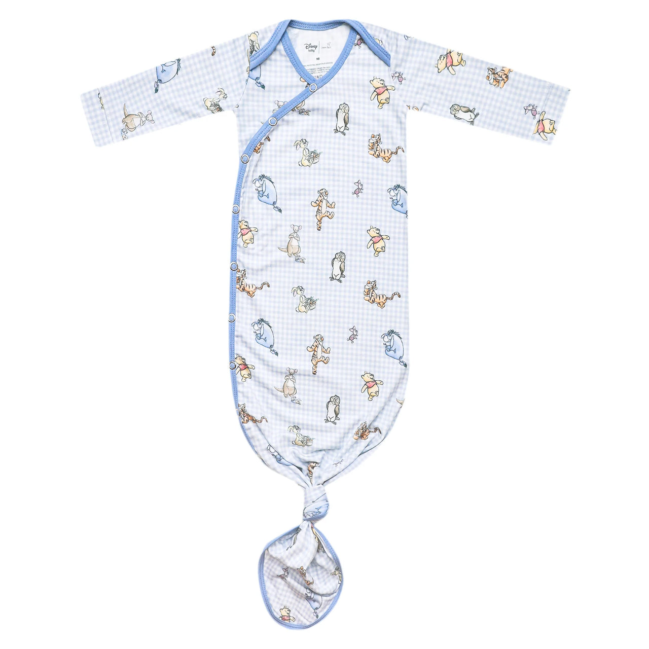 Newborn Knotted Gown- Winnie The Pooh & Friends
