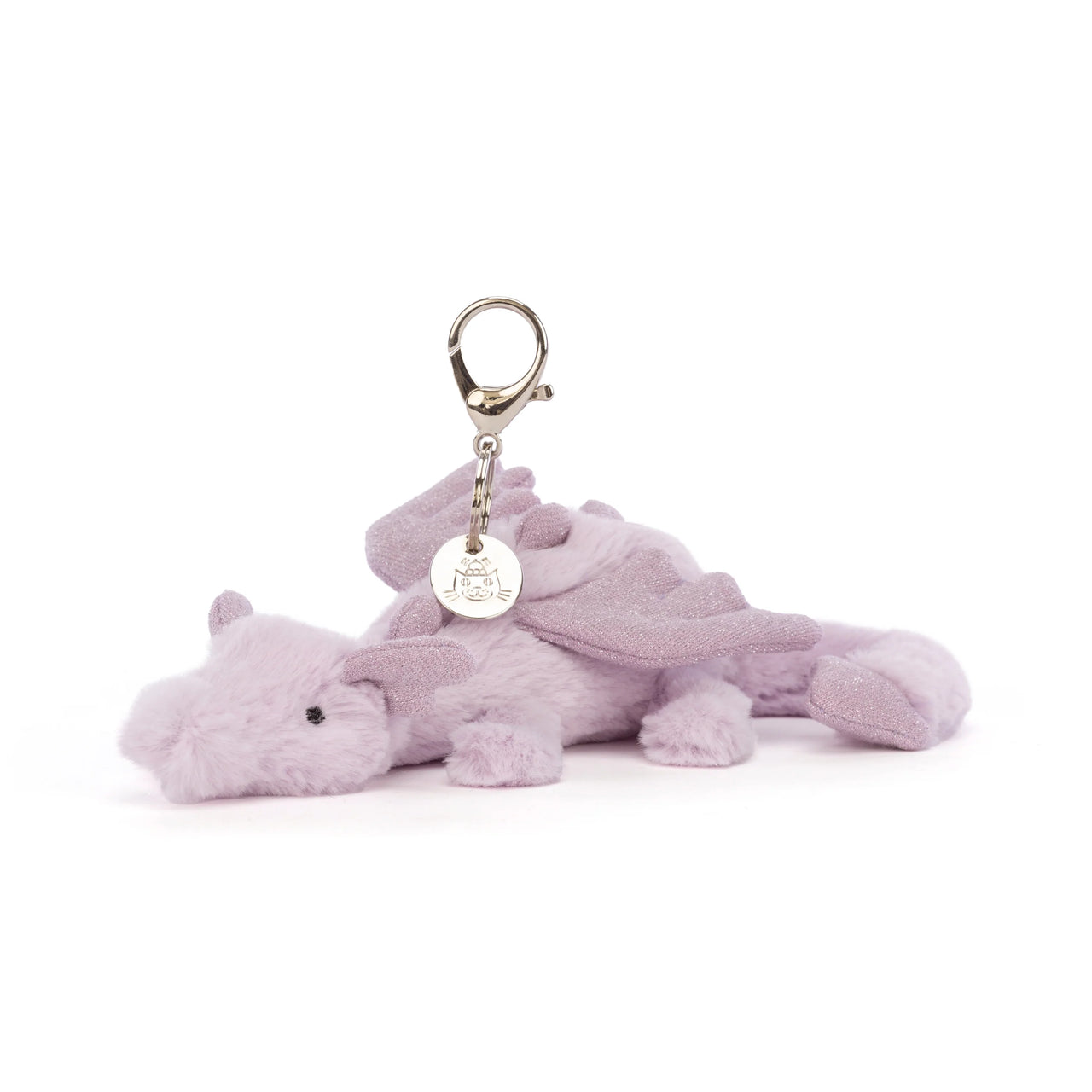 Lavender Dragon Bag Charm - Jellycat